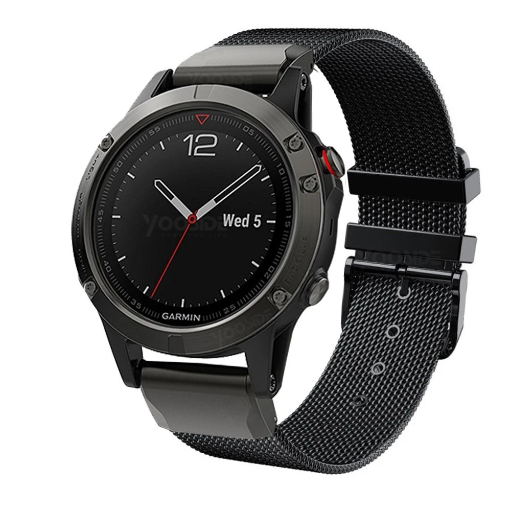 Fenix 6 браслет 22 мм QuickFit Milanesel из нержавеющей стали ремешок для часов Garmin Fenix 5/5 Plus/Instinct/Forerunner 935