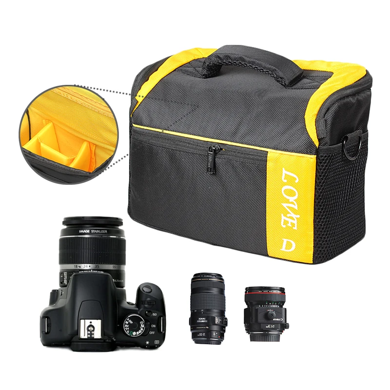 Waterproof Three colors Shoulder Dslr Camera case photo camera bag for Canon Nikon Sony Olympus Panasonic wirth rain cover | Электроника