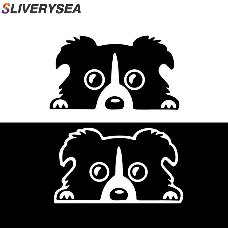SLIVERYSEA милый Французский бульдог Собака наклейка автомобиль наклейки гоночный