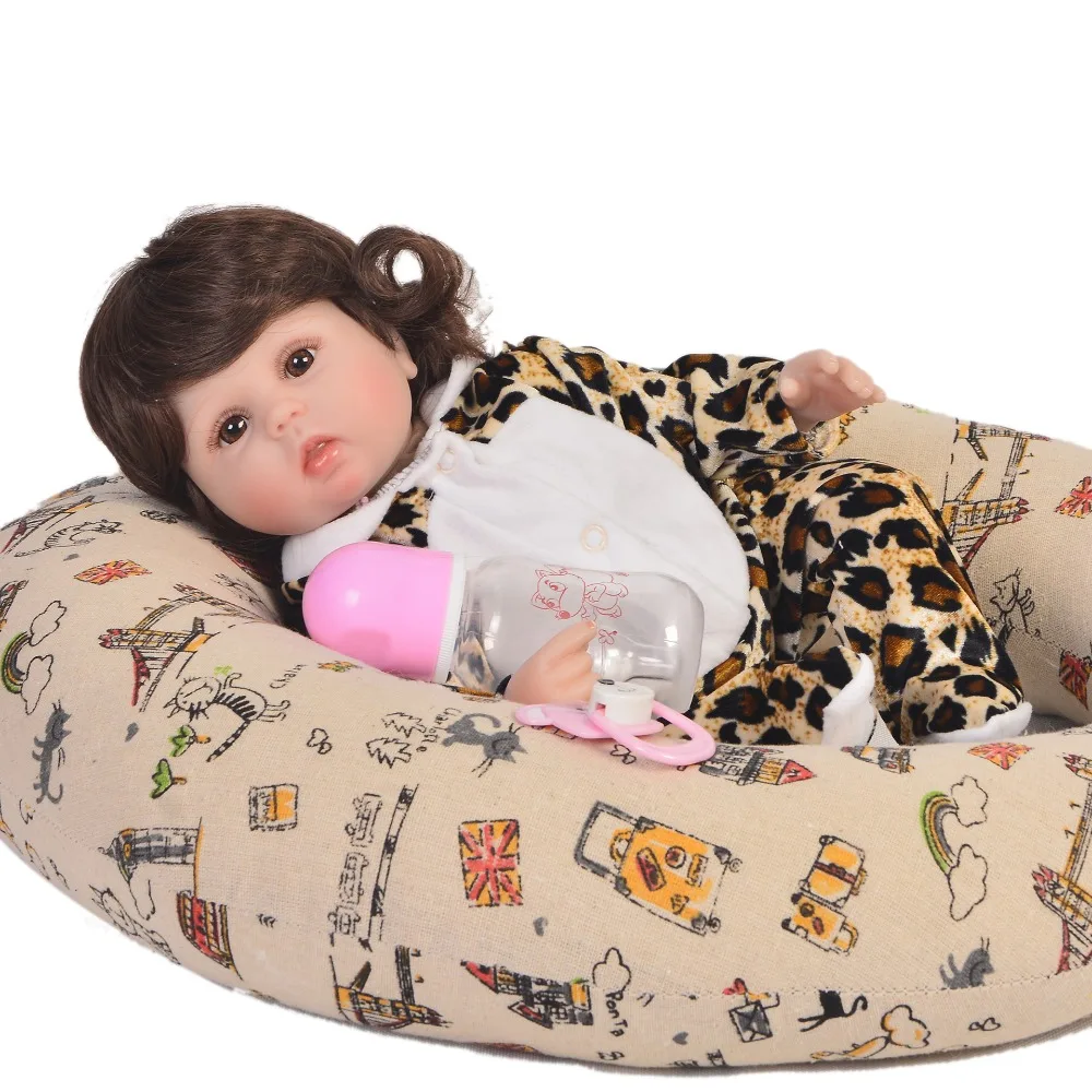 Мягкие силиконовые виниловые Реборн 17 дюймов 42 см reborn Bonecas Menina имитация
