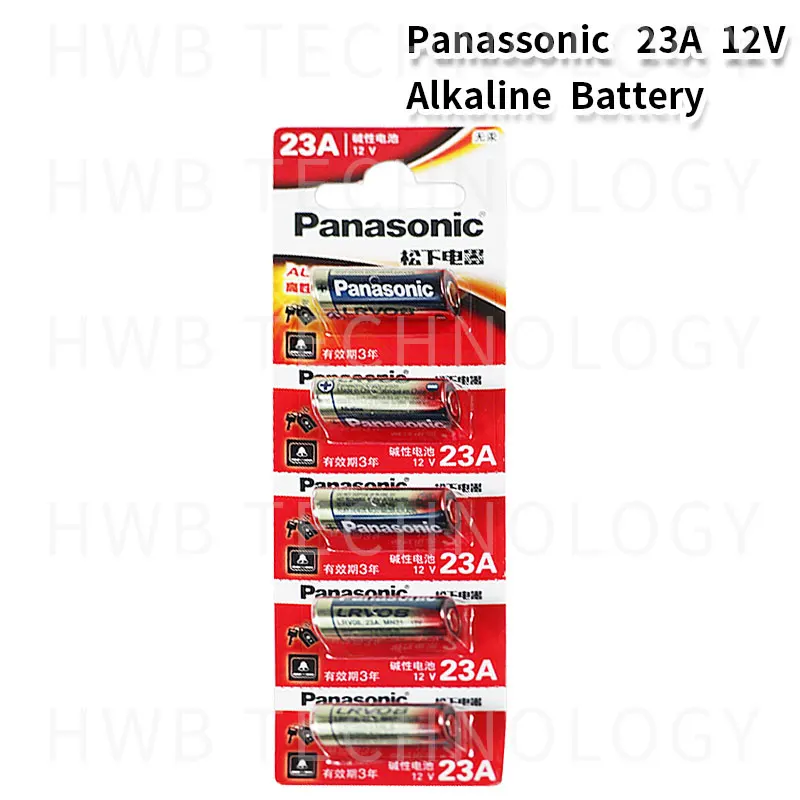 Ультращелочные батареи Panasonic A23 23A 12 В 5 шт./лот с сигнализацией бесплатная