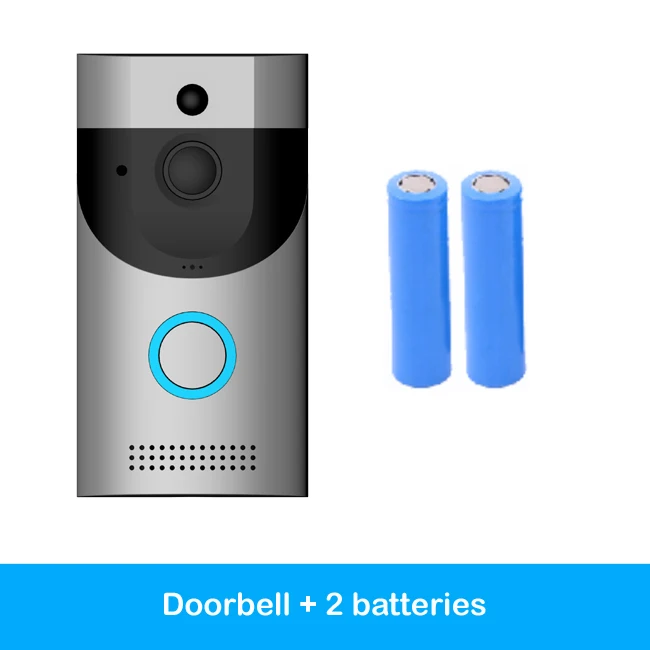 Option 2 Водонепроницаемый дверной звонок Камера B30 WI-FI видео-дверной звонок 720P Smart Ночное видение ИК IP Камера батарейное питание или 8 v-24 v зарядное устройство - Цвет: Option 2
