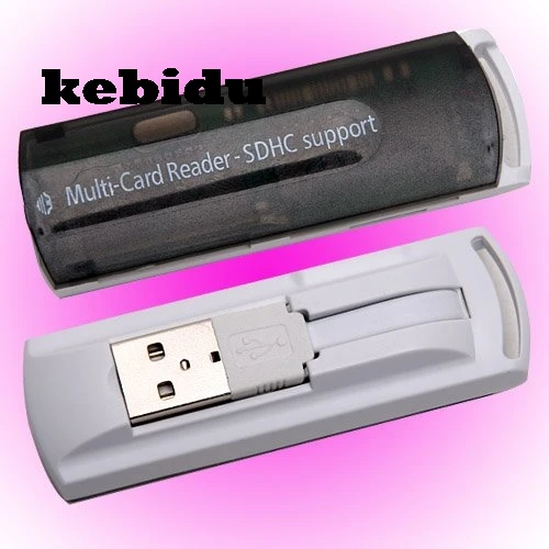 

kebidu USB 2.0 All in 1 Memory Multi-Card Card Reader Support MMC/SD/SDHC/SDXC Mini Micro SD/TF/RS-MMC/MS for Win XP/7/8/Vista