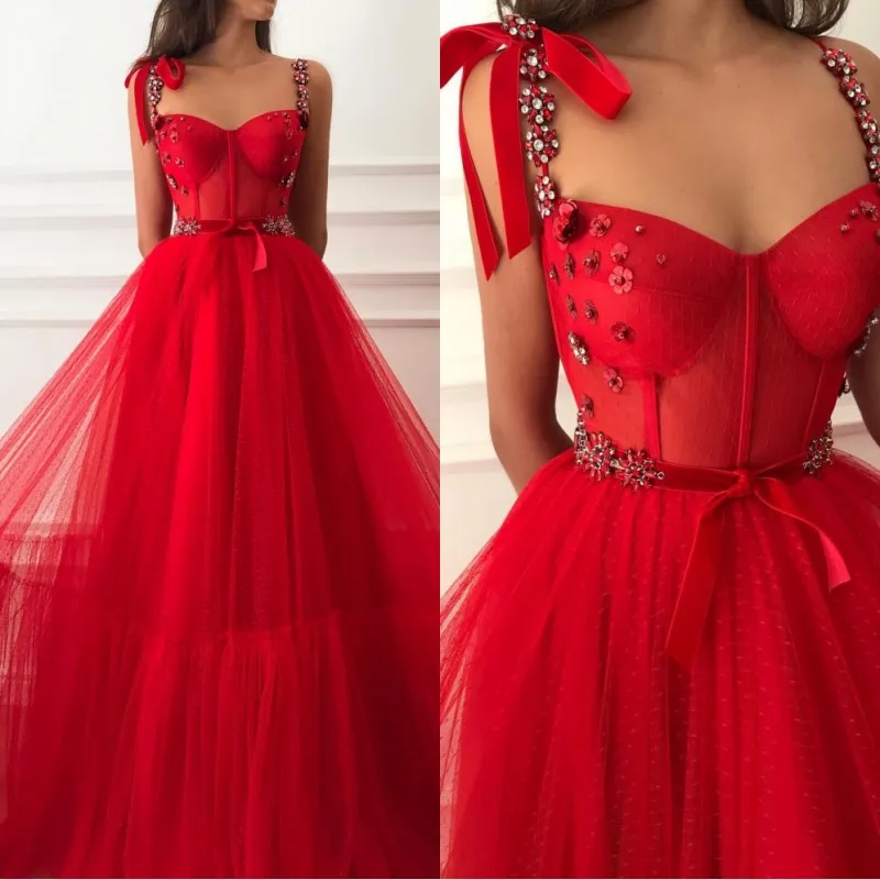 

Новое поступление Красные платья для выпускного вечера с длинным 2021 платья партии de noche линия специальное Нарядное платье формальное Для же...