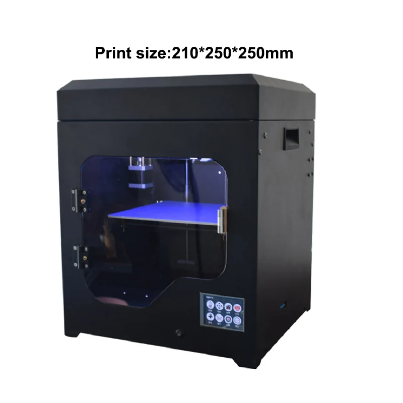 Fdm двойной экструдер 3d принтер полностью металлический сенсорный экран Высокая