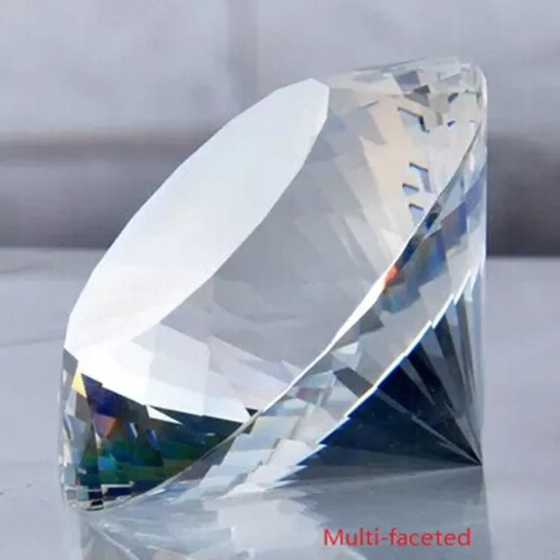 1 шт. 200 мм искусственный мулит граненый хрусталь алмазный подарок мебель