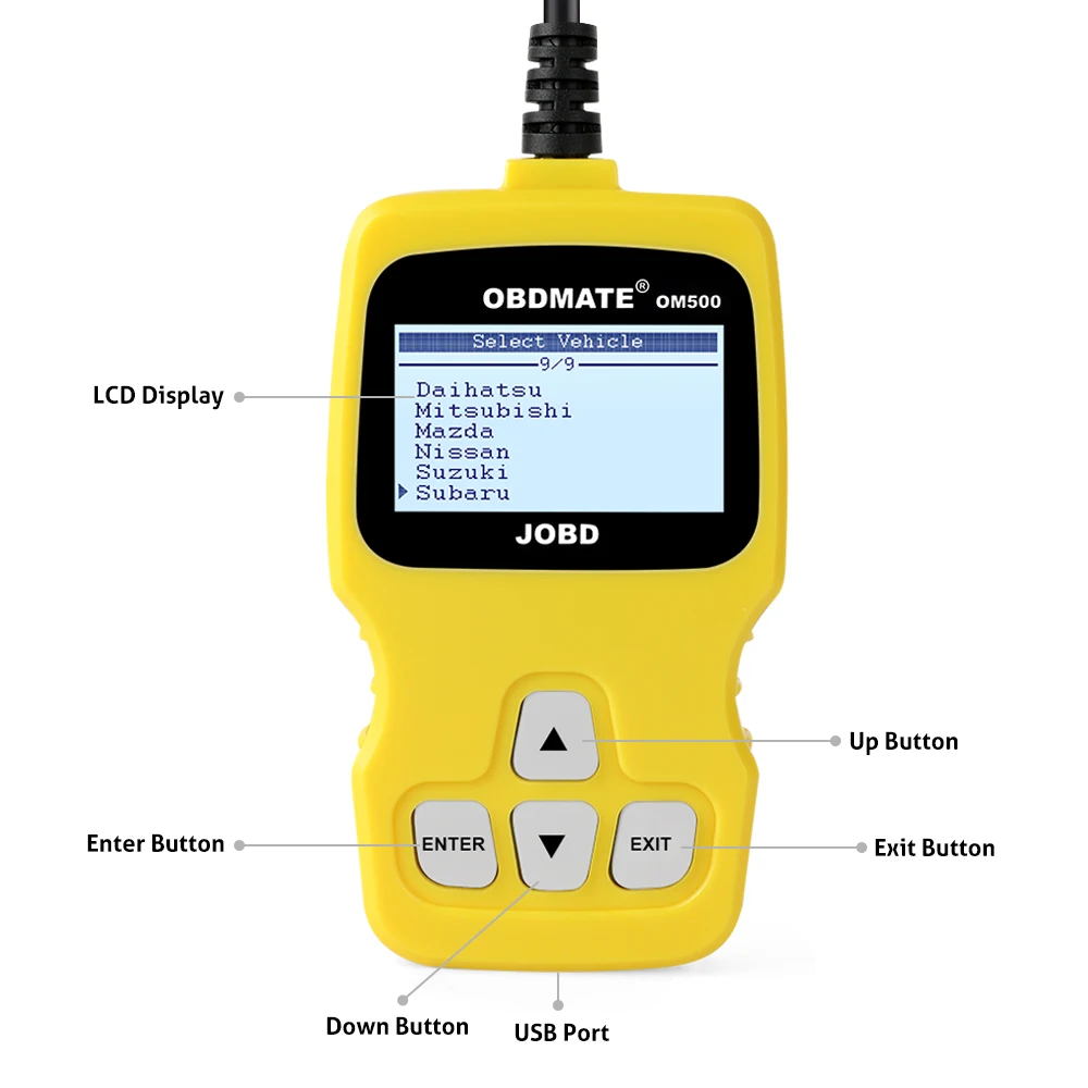 OBD OBD2 Автомобильный сканер AUTOPHIX OM500 JOBD для Toyota Honda японских автомобилей стереть