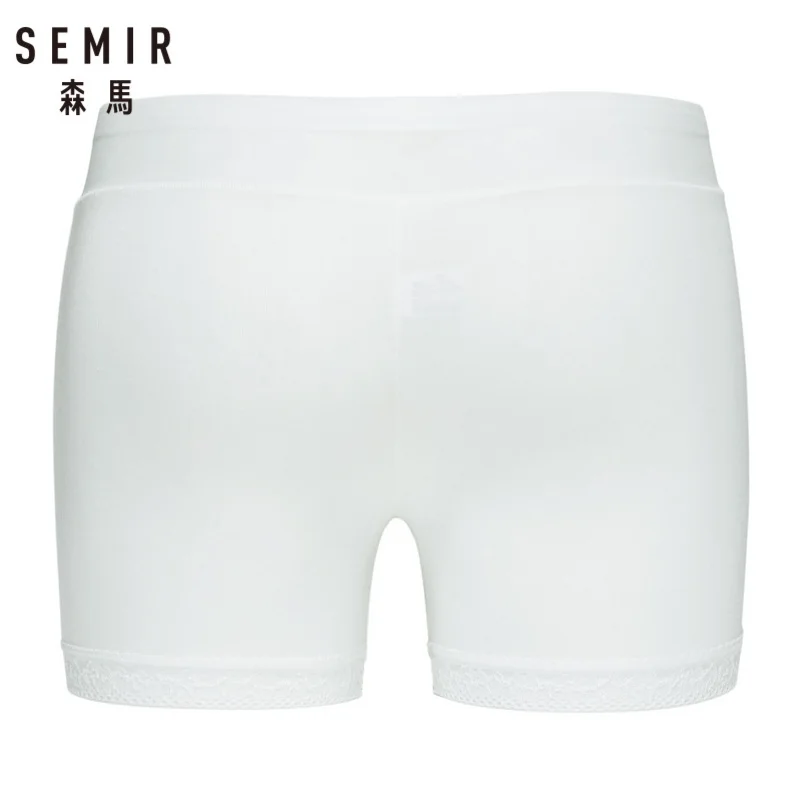 Женские леггинсы SEMIR черные тонкие штаны с секциями антиосветительные кружевные