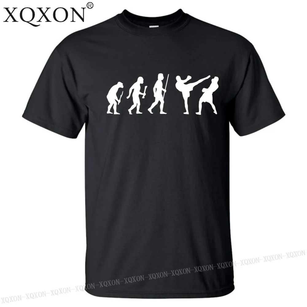 

New- Evolution of Kickboxing Design High-quality men t shirt tops K276