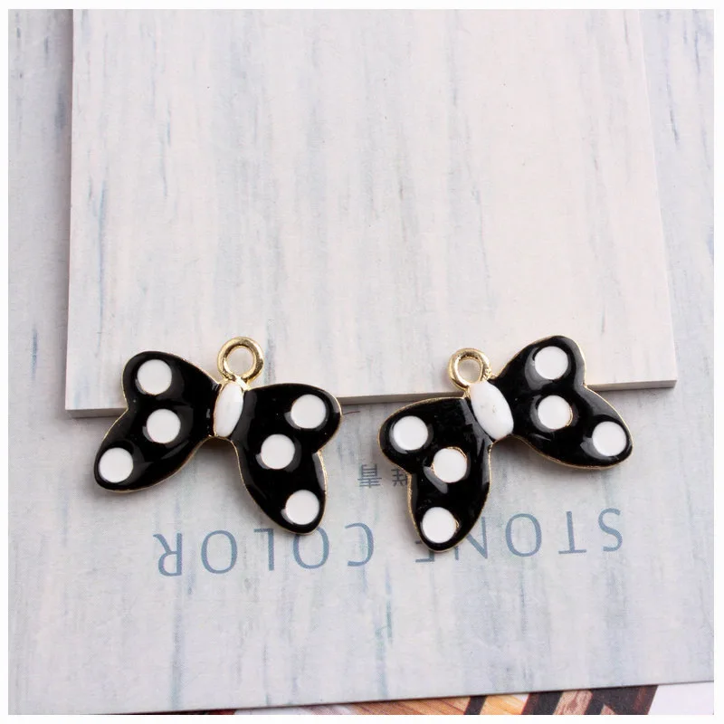 10 шт./лот модные красивые точечные подвески в форме галстука-бабочки Diy Подвески