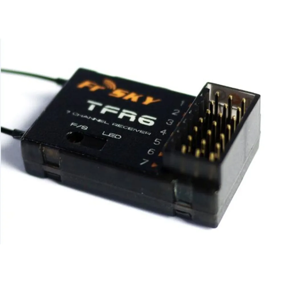 Ресивер FrSky TFR6/TFR6-A 7 каналов 2 4G совместимый с Futaba FASST TF | Игрушки и хобби