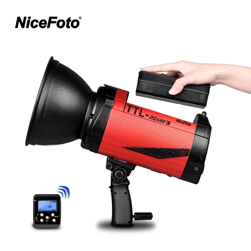 NiceFoto TTL RQ600C 2 4G Беспроводная 600W HSS 1/8000S высокоскоростная Вспышка Speedlite с
