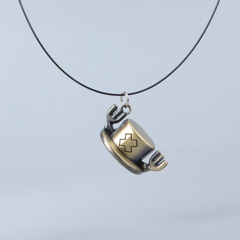 chopperman necklace Koteta аниме одна деталь соломенная шляпа Луффи и туз и Чоппер шляпа брелок фигурки игрушки брелок Подвески с цепочками Brinquedos - Цвет: chopperman necklace