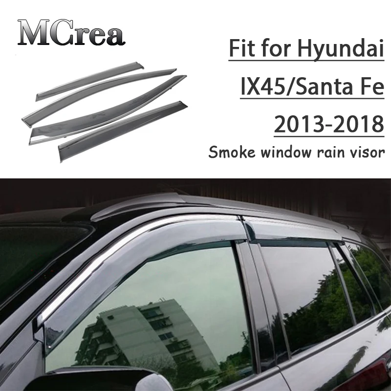 4 шт. защитный козырек от дыма для Hyundai IX45/Santa Fe 2013 2014 2015 2016 2017 2018|Уплотнители авто| |