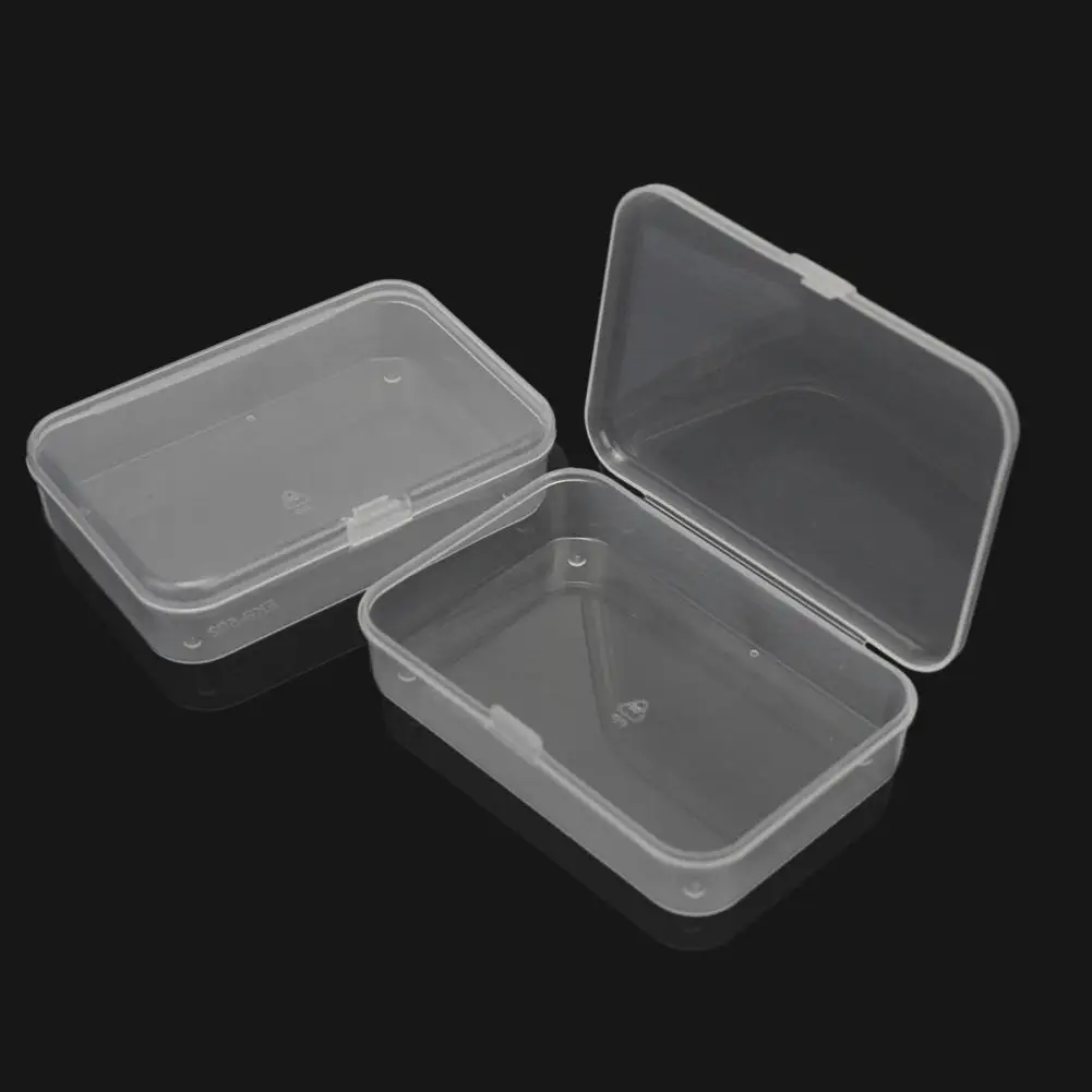 2x Прозрачный ящик для хранения Пластик Контейнер Организатор Make Up Чехол
