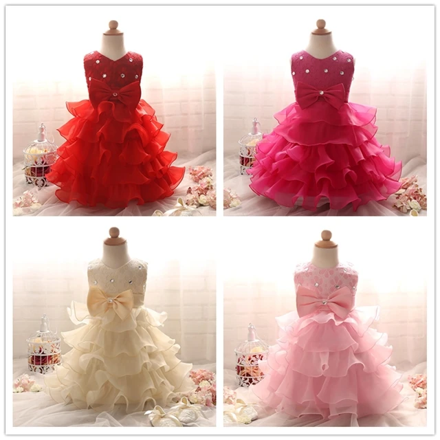 2017 новое многослойное платье для маленьких девочек принцессы с бисером милое