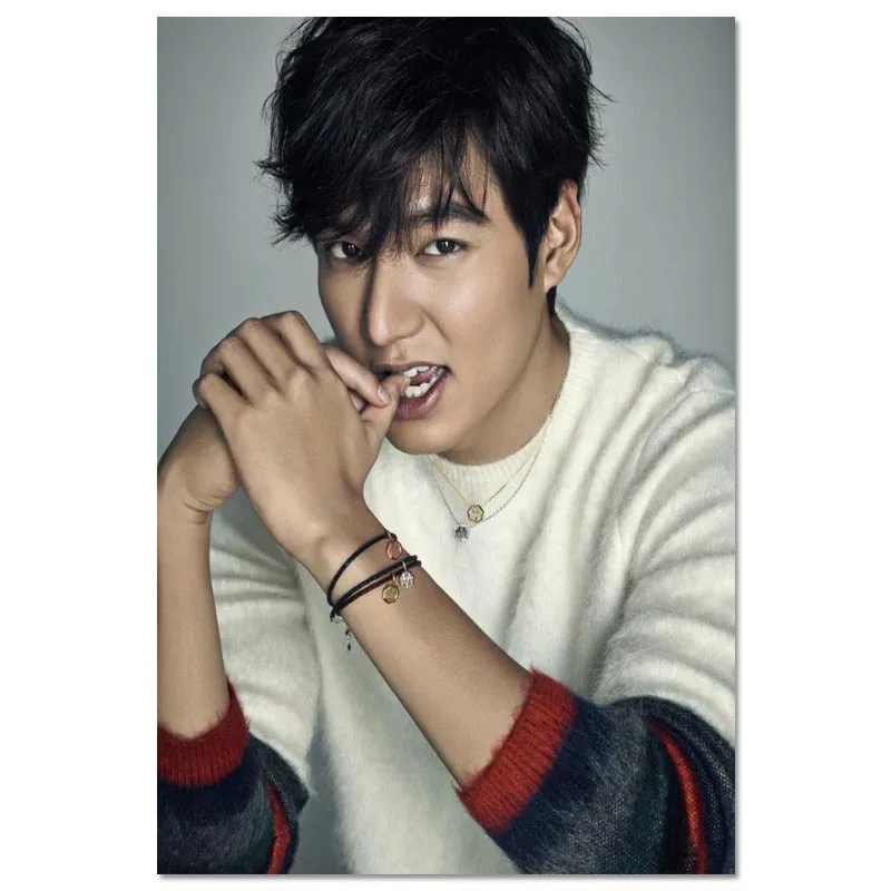 Lee Min Ho Плакат на заказ холст плакат художественная отделочная ткань для дома ткань настенный плакат печать шелковая ткань 30X45 см, 40X60 см - Цвет: Canvas Poster 19