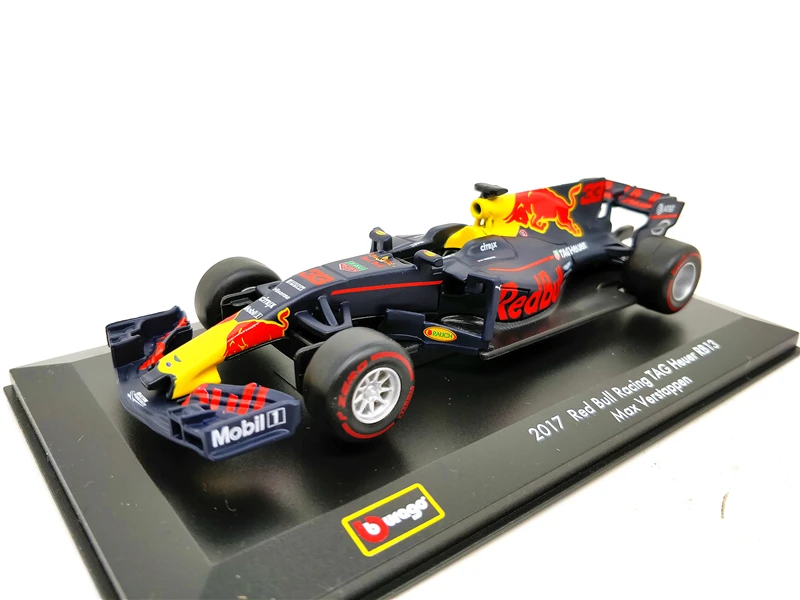 BBurago 1:32 F1 модель автомобиля RedBull команда RB13 литье под давлением гоночный автомобиль