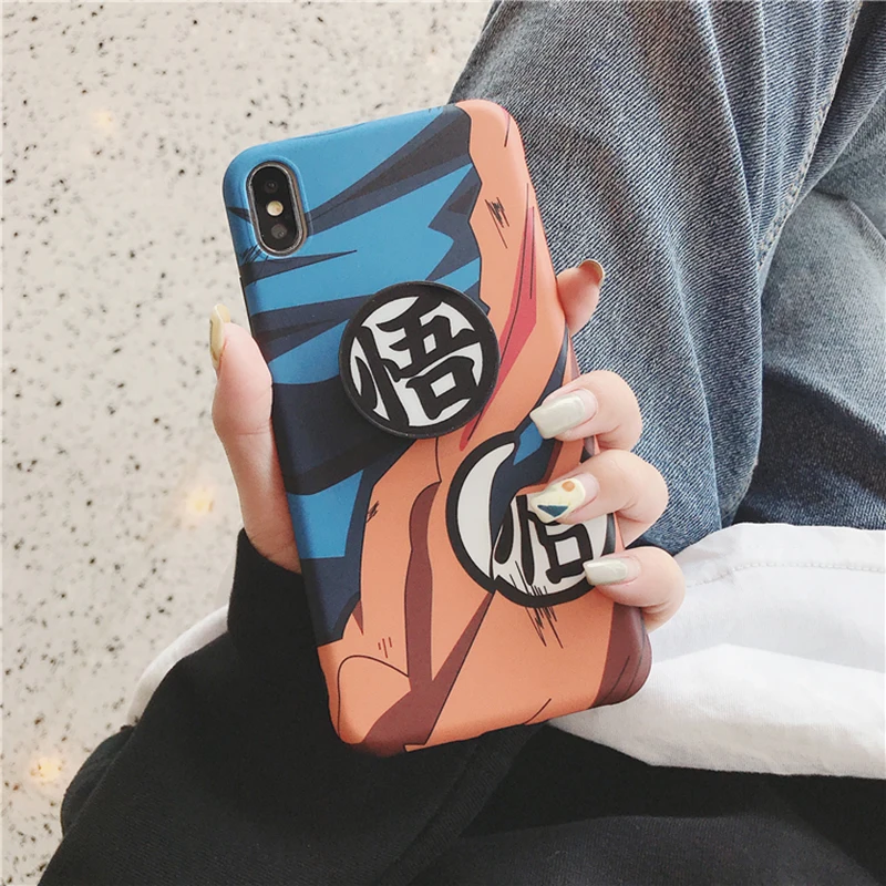 Горячая Распродажа, мягкий силиконовый чехол Dragon Ball Super Son Goku для iphone 6 plus, 7, 8, 8 plus, 11 Pro, X, XS, XR, MAX, чехол с подставкой для боевого телефона