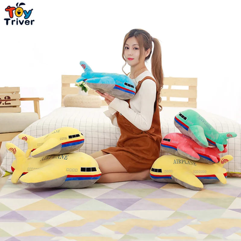 Airplane Plane Aircraft Plush Toy Triver Stuffed Doll Baby Kids Boy Children Birthday Christmas Gift Home Decor Drop Shipping | Игрушки и