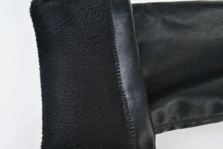 Высокое качество зимние женские сапоги из искусственной кожи Высокие 2017 обувь на