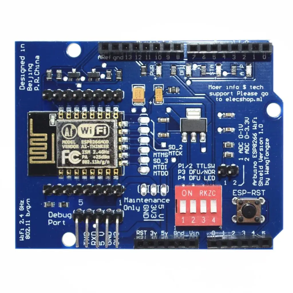 Плата расширения UNO R3 ESP8266 веб-сервер с последовательным WiFi ESP-12E для arduino |