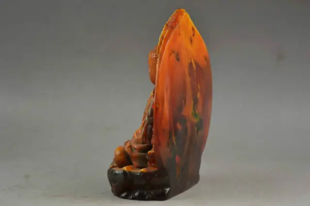 Сложная старая ручная работа искусственная Янтарная Смола сидеть тихо молиться