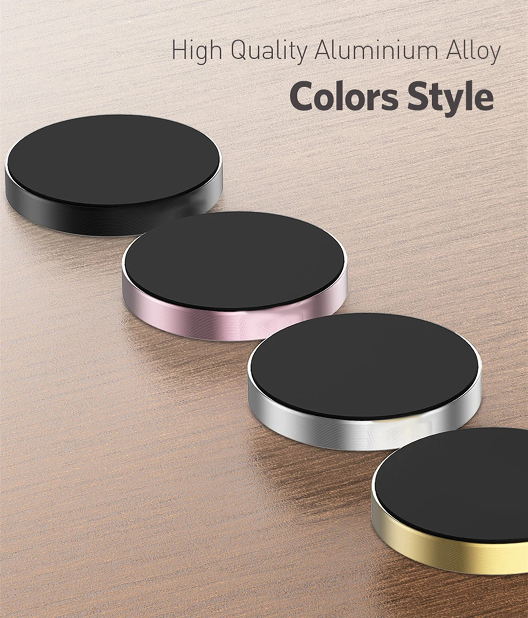 Car Phone Holder Universal Wall Desk Stand Dashboard GPS Metal Magnet Magnetic Mobile Phone Holders For iPhone 6s Samsung S7 A50