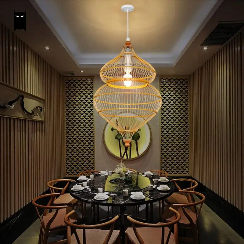 Бамбуковая плетеная лампа из ротанга|pendant light fixture|light fixtures rusticlight |