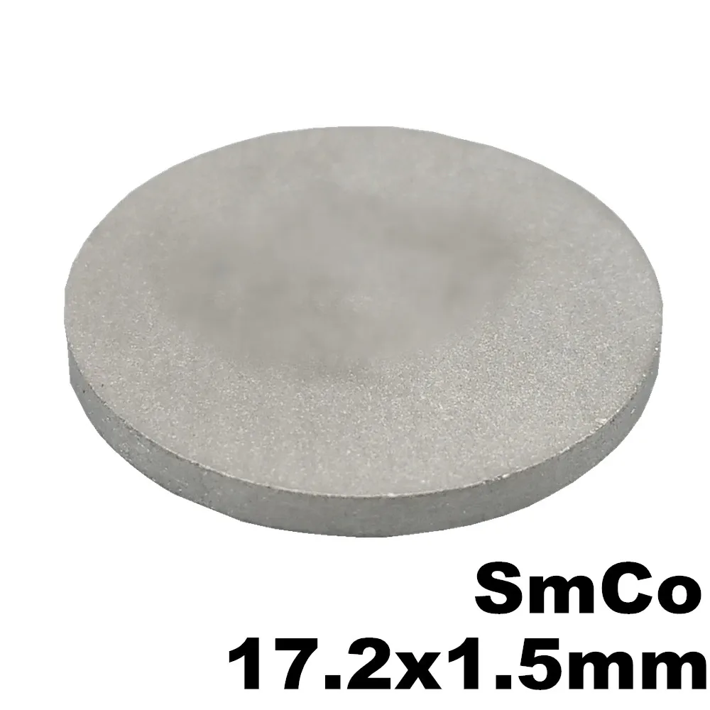 5 шт. 17,2x1,5 сильный SmCo магнит постоянный Sm2Co17 супер мощный маленький круглый Магнитный высокотемпературный Магниты Диск 17,2 мм x 1,5 мм