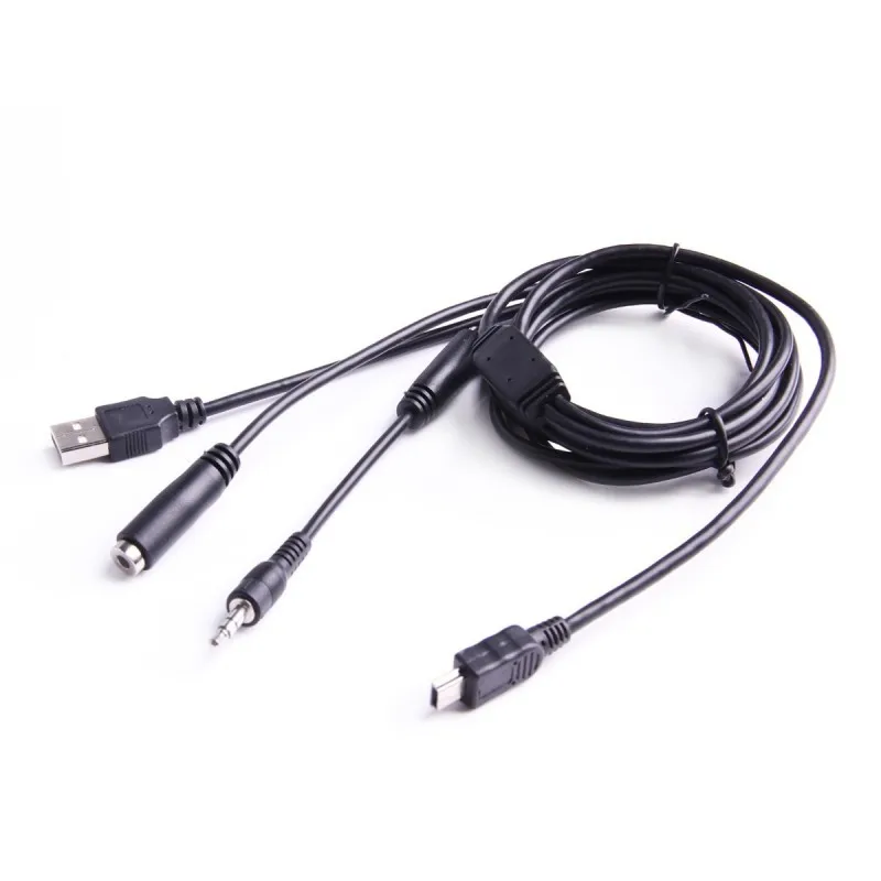 Внешний мини USB 3 5 мм микрофон и зарядный кабель для GitUp GIT2/GIT2P/G3/F1 экшн камеры 2 в 1
