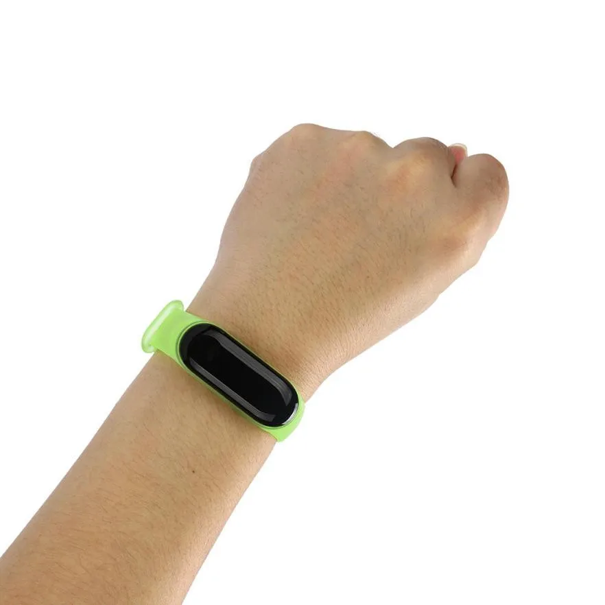 Прозрачный силиконовый сменный браслет на запястье для XiaoMi Mi Band 3 Носимых