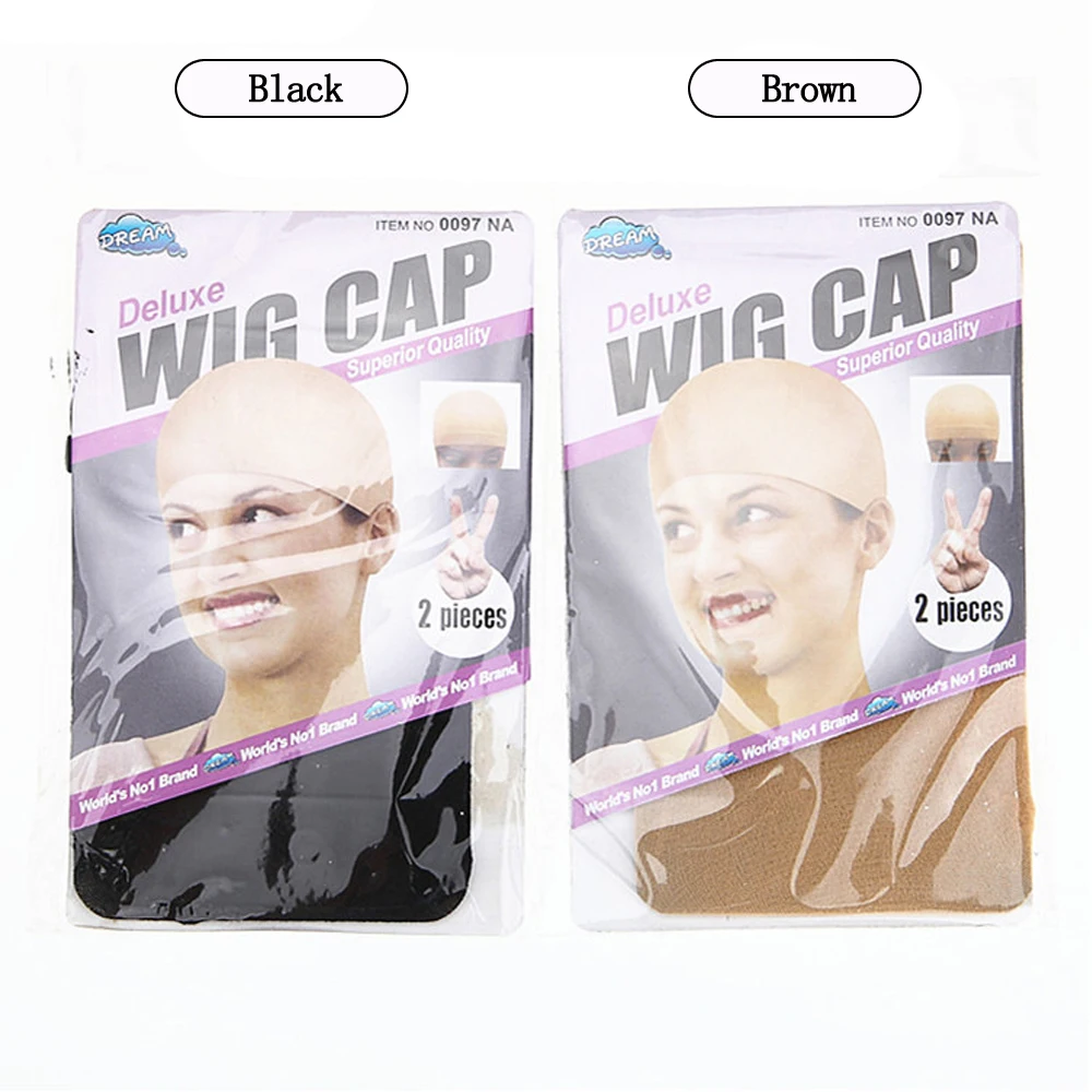 

6PCS (3pack) Stocking Wig Cap Fashion Stretchable Mesh Wig Cap Mesh Weaving Black Brown Beige Wig Hair Net Making Caps Hairnets