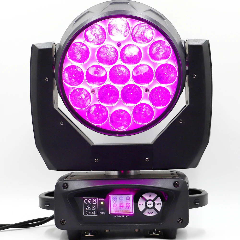 И беспошлинный 8 шт./партия led 19x15 Вт промывочный зум движущийся головной свет высокого класса движущийся головной свет бесплатный налог в ЕС