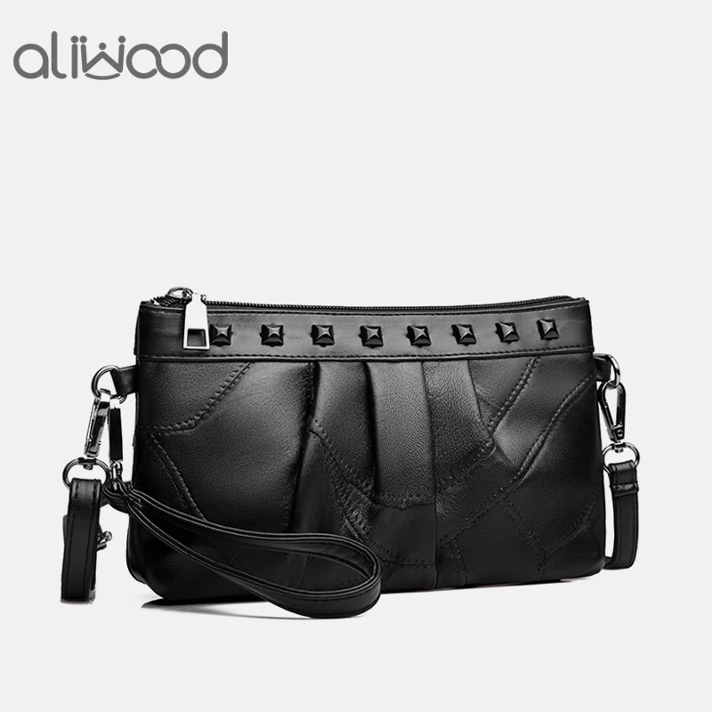 Aliwood женская сумка через плечо из натуральной кожи клатч женские