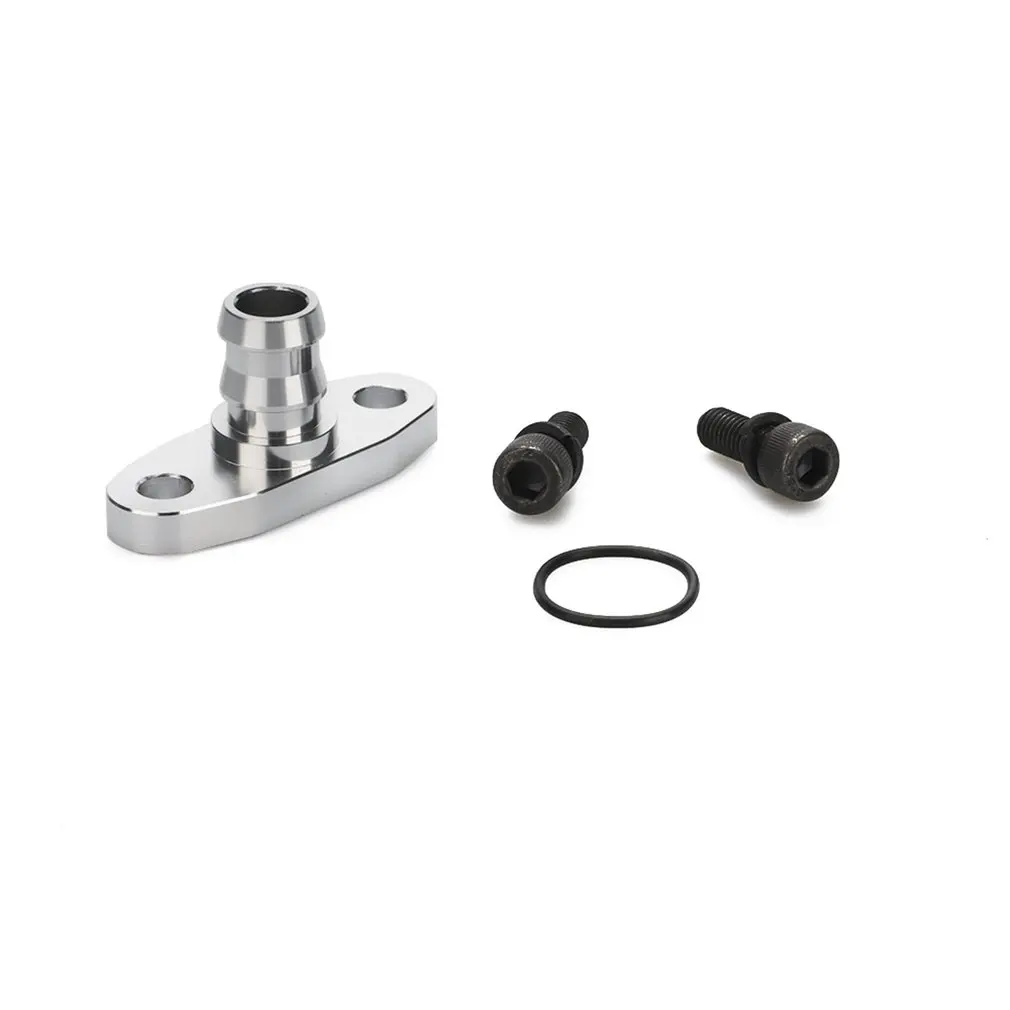Aluminum Billet Oil Drain Return Flange Adapter set Turbo Fitting For T3 T4 T70 T04E Turbocharger | Обустройство дома