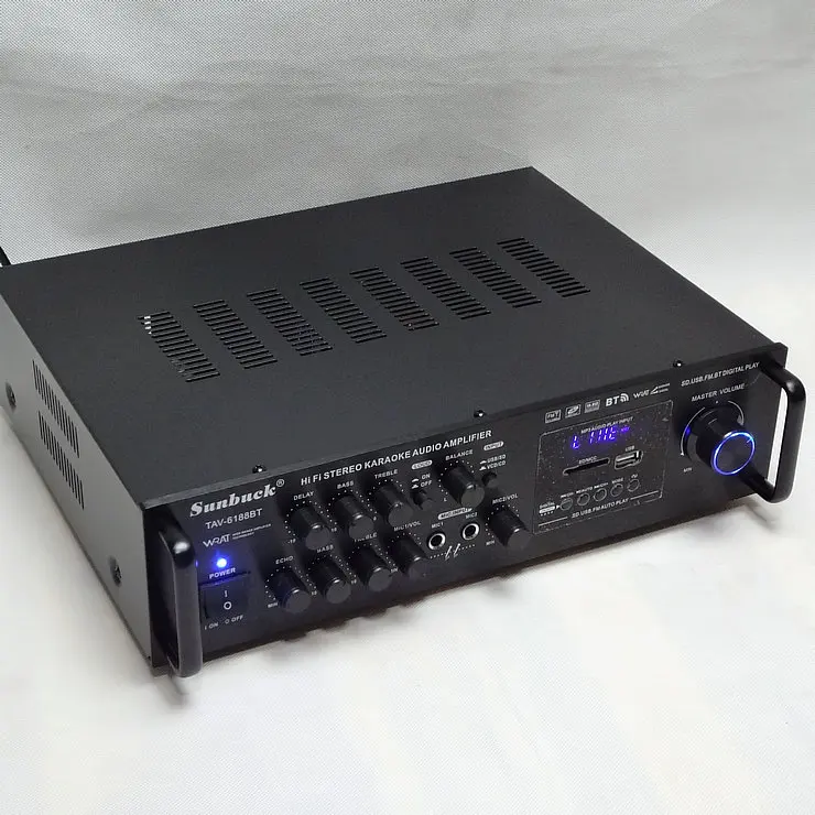 TVA-6188A/TVA-6188BT 2,0 канал 500 Вт 220/12V с Bluetooth, Hi-Fi, домашний кинотеатр караоке стерео аудио усилитель