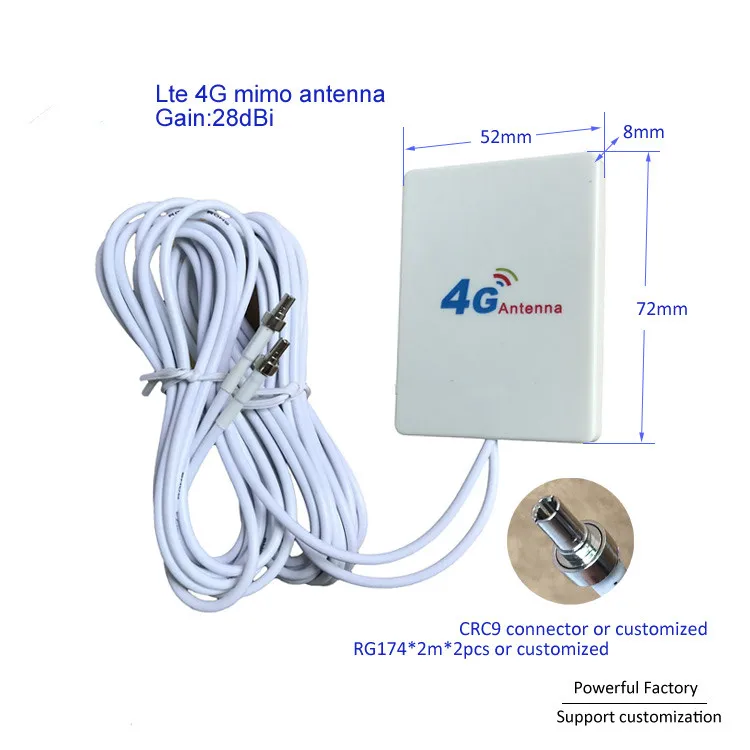 3G 4G LTE antena externa antenas para Huawei ZTE роутер модем 3M кабель con conector TS9/CRC9/SMA|Антенны для связи|