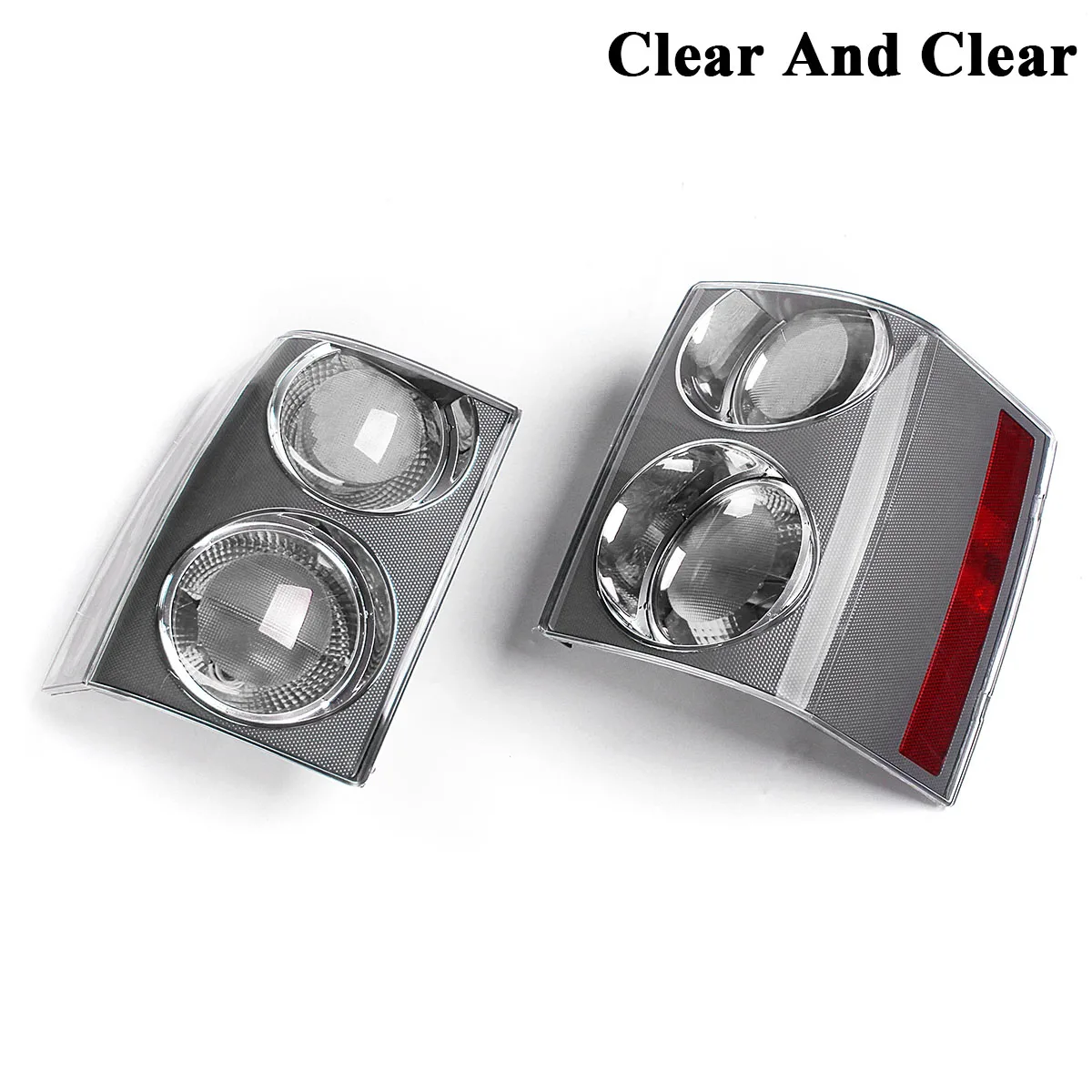 Clear And Clear Хвост светильник для Land Rover RANGE ROVER VOGUE L322 2002 2003 2004 2005 2006 2007 2008 2009 хвост светильник задней противотуманной фары Drl заднего хода - Цвет: Clear And Clear