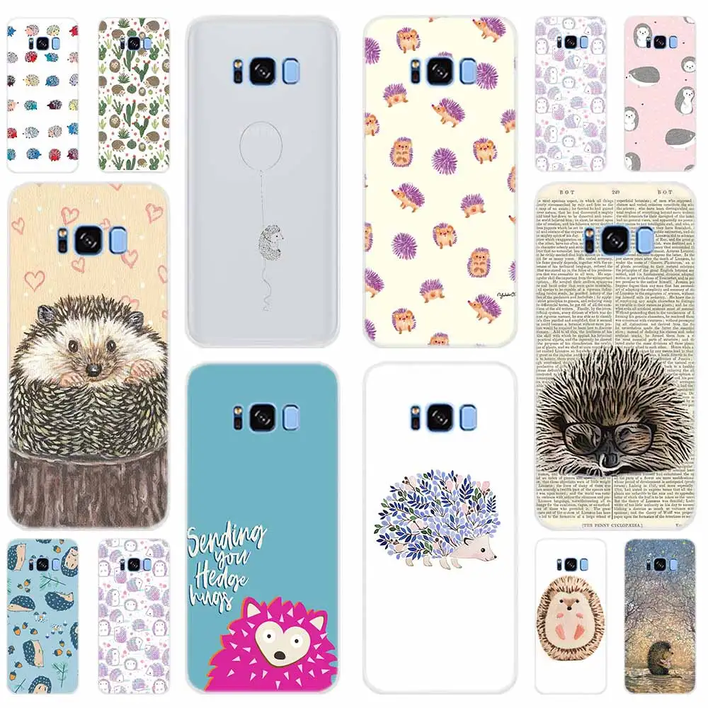 Чехол для телефона с рисунком Samsung S20 S21 S8 S9 S10 S11 Plus чехол S10E Lite Ultra S7 Edge ежика милый в