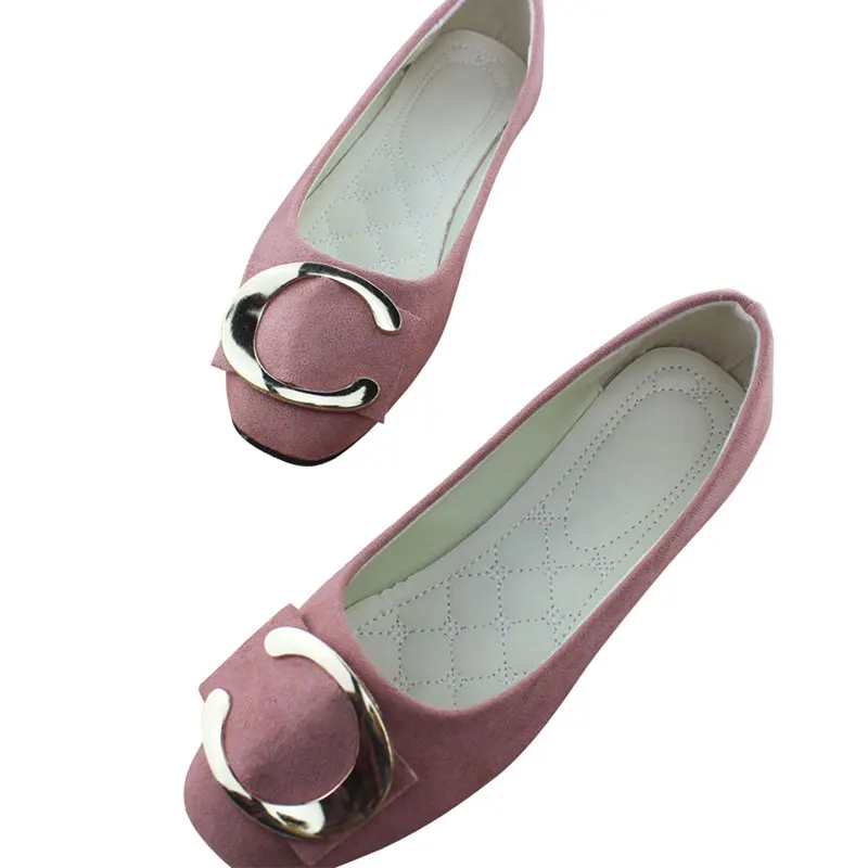 HEE GRAND/женские балетки на плоской подошве из искусственной замши Разноцветные