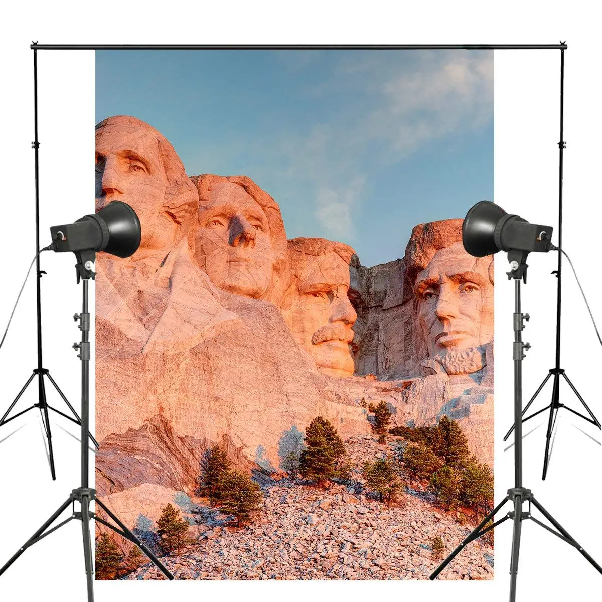 

Mount Rushmore National Monument Photography Background Studio Props Wall National Memorial Photography Backdrop Theme 150x220cm
