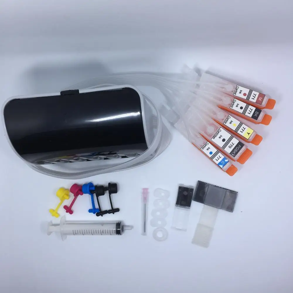 Чернильный картридж YOTAT 5 цветов для Canon PIXMA MG7770 MG6870 MG5770 TS5070|Чернильные картриджи| |