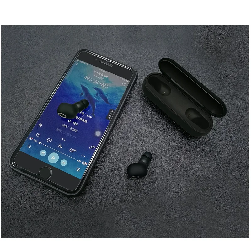 Мини стерео Bluetooth V5.0 наушники с зарядным устройством вкладыши TWS Беспроводной True