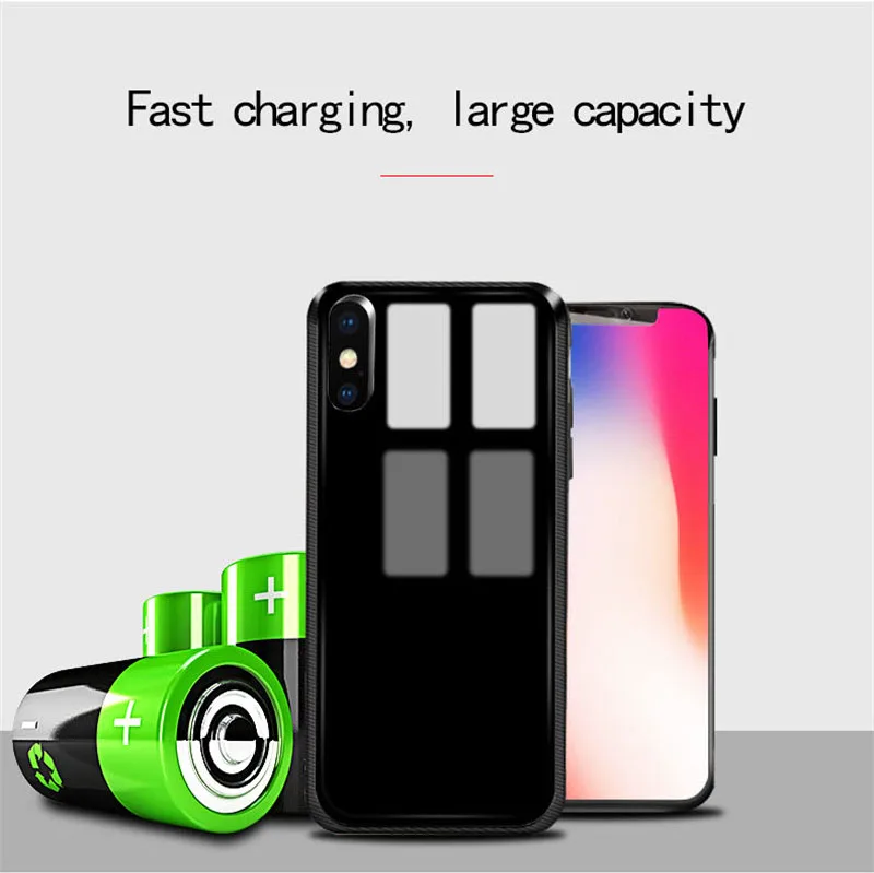 JINXINGCHENG 4800 мАч аккумулятор для Iphone X чехол для зарядного устройства для Iphone XS 4800 мАч XS Max задняя крышка чехол для зарядки s Аксессуары