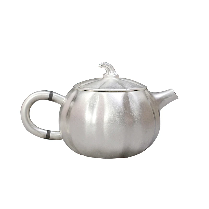 Чайный горшок ручной работы из стерлингового серебра S999 изоляционный домашний