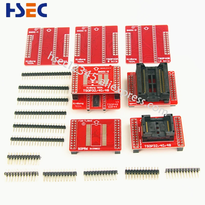 100% Оригинальные адаптеры NAND TSOP32 TSOP40 TSOP48 SOP44 SOP56 адаптер для Xgecu TL866II PLUS MiniProTL866A TL866CS