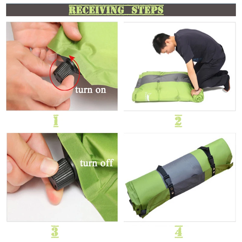 Сверхлегкий самонадувной туристический коврик MYJ поролоновый складной надувной