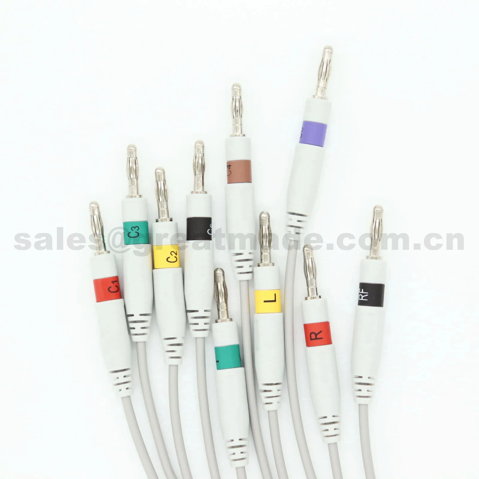 Совместимый кабель HP/Philips 10 Lead IEC Banana 4 0 Leadwires EKG| |