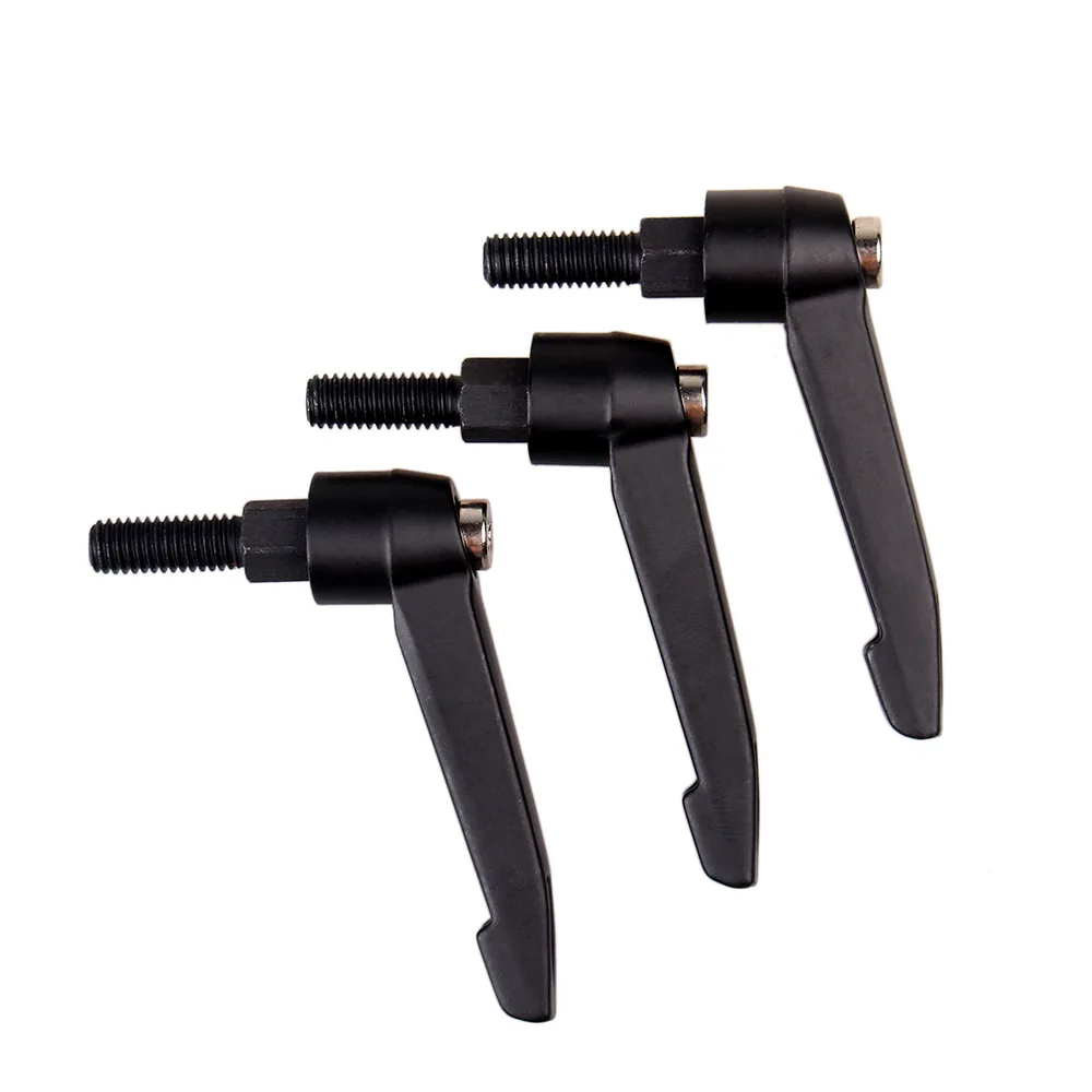 M10 M12 (20/25/32/40/50/60/63mm) Adjustable knob bolt 7 Shape L-type tighten handle screw carbon steel Black High Quality | Обустройство